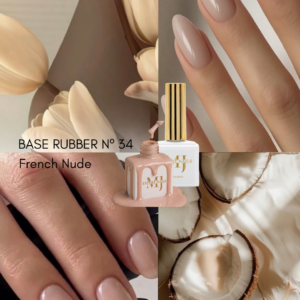 RUBBER BASE - Tono Nº 34 French Nude.